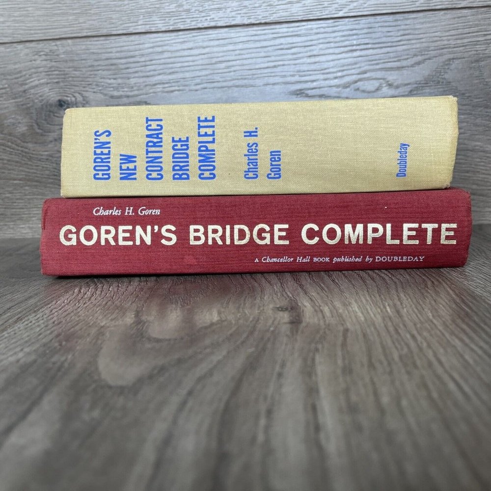 Goren’s  Bridge Complete HC 1965 &  Goren’s New Contract Bridge Complete HC 1958